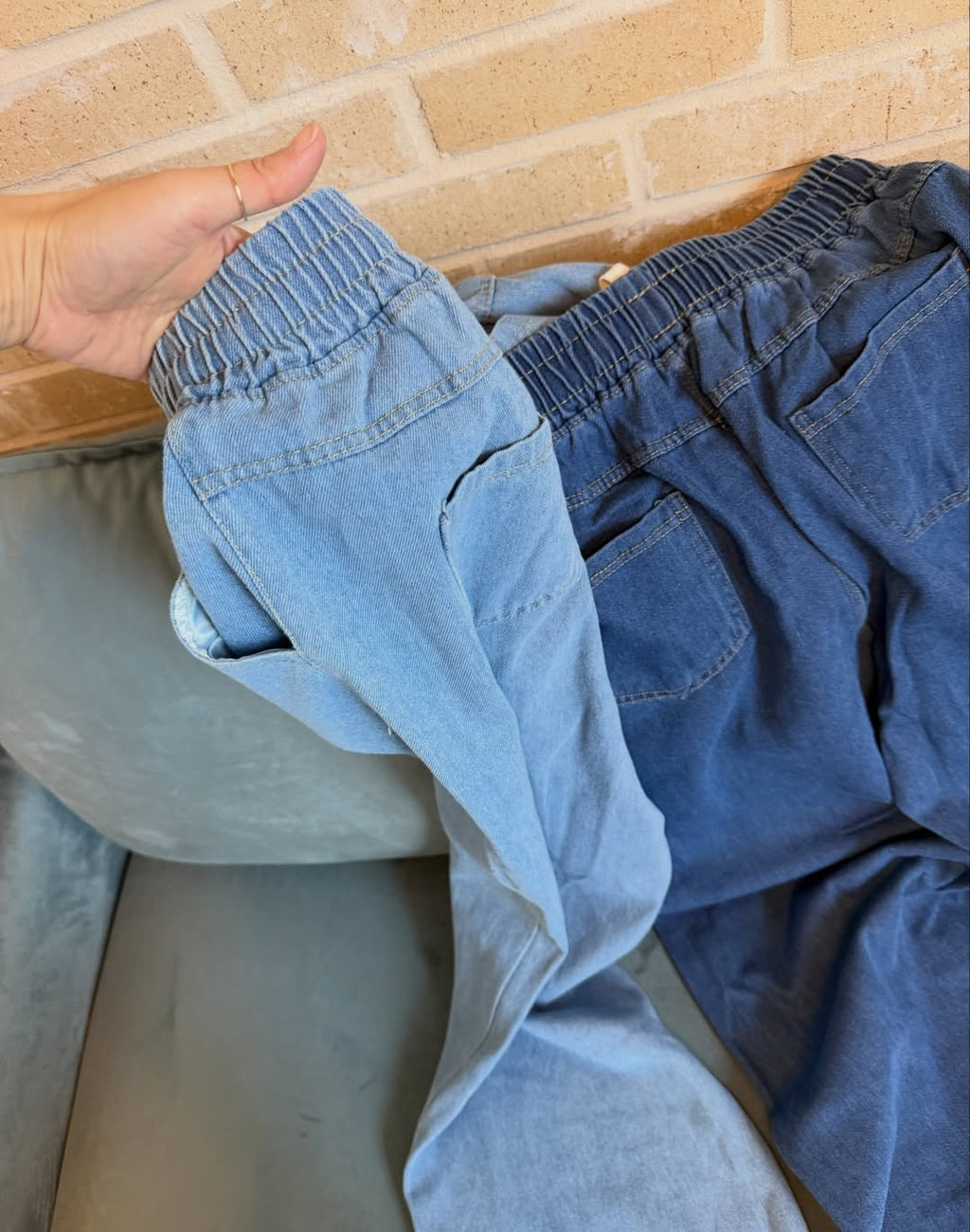 🩵데일리 밴딩 데님팬츠