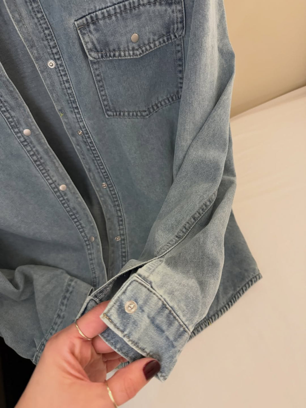 🤍 베이직 데님셔츠