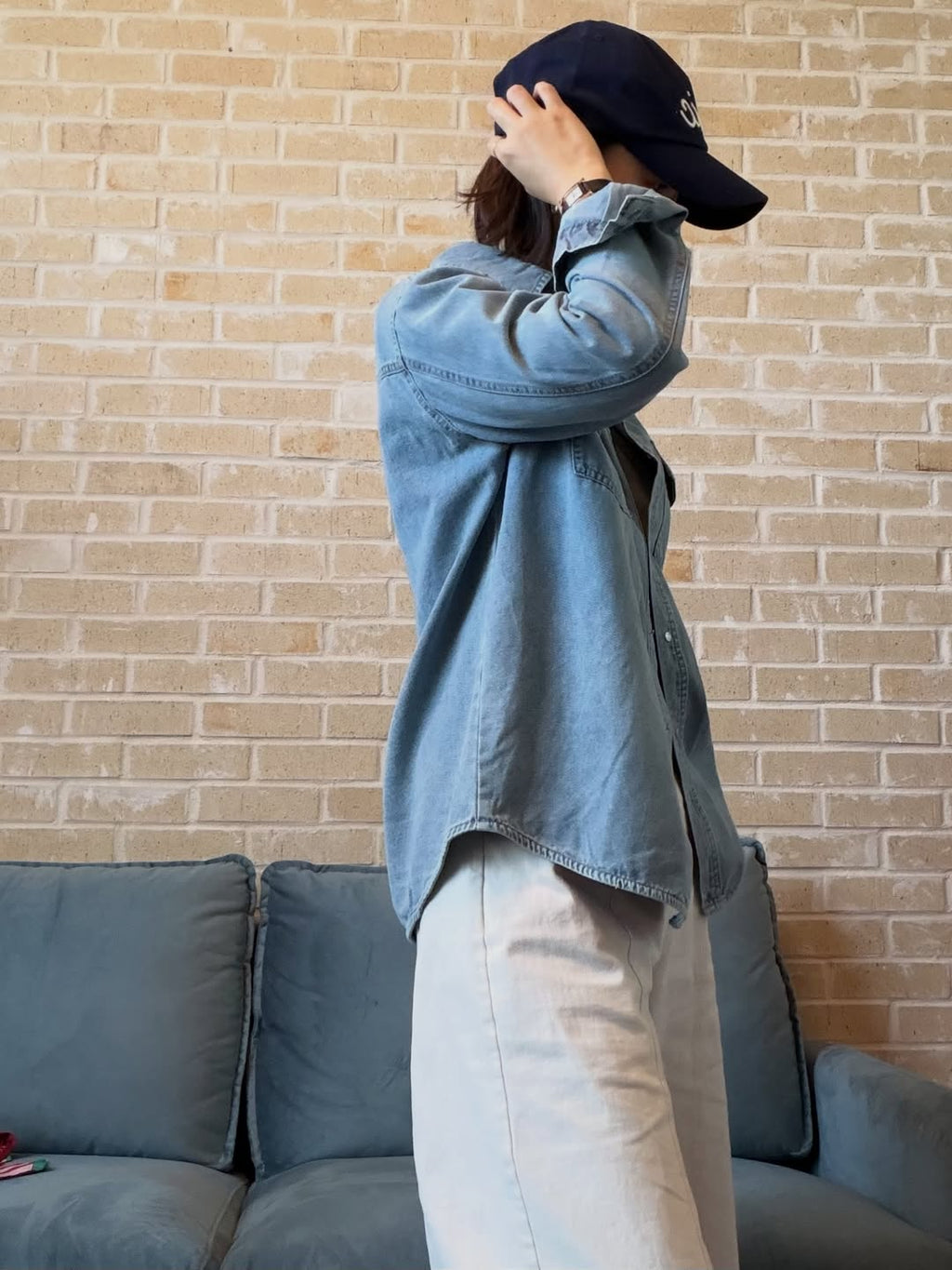 🤍 베이직 데님셔츠