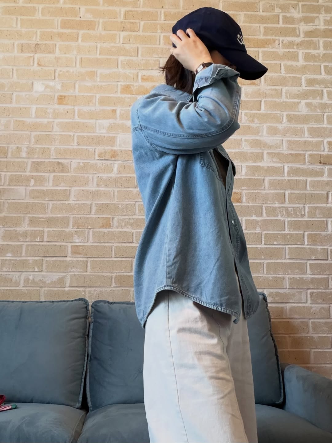 🤍 베이직 데님셔츠