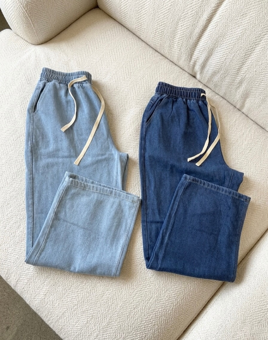 🩵데일리 밴딩 데님팬츠