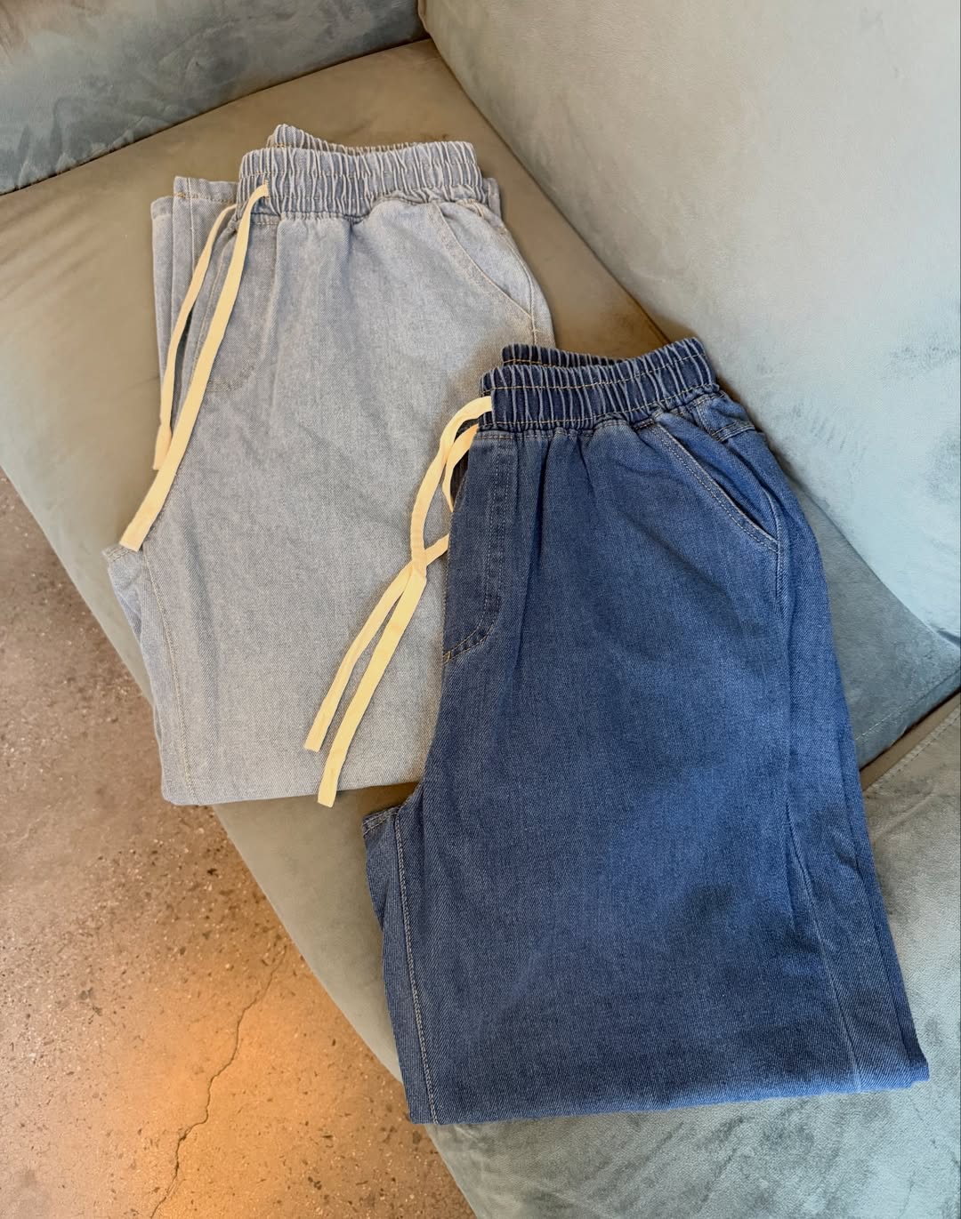🩵데일리 밴딩 데님팬츠