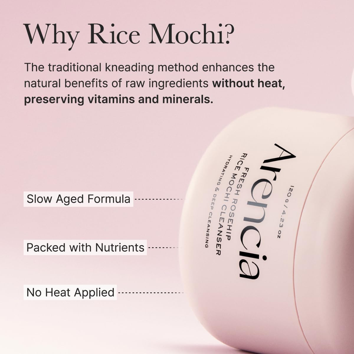 [Arencia] Fresh Royal Rosehip Mochi Cleanser 120g