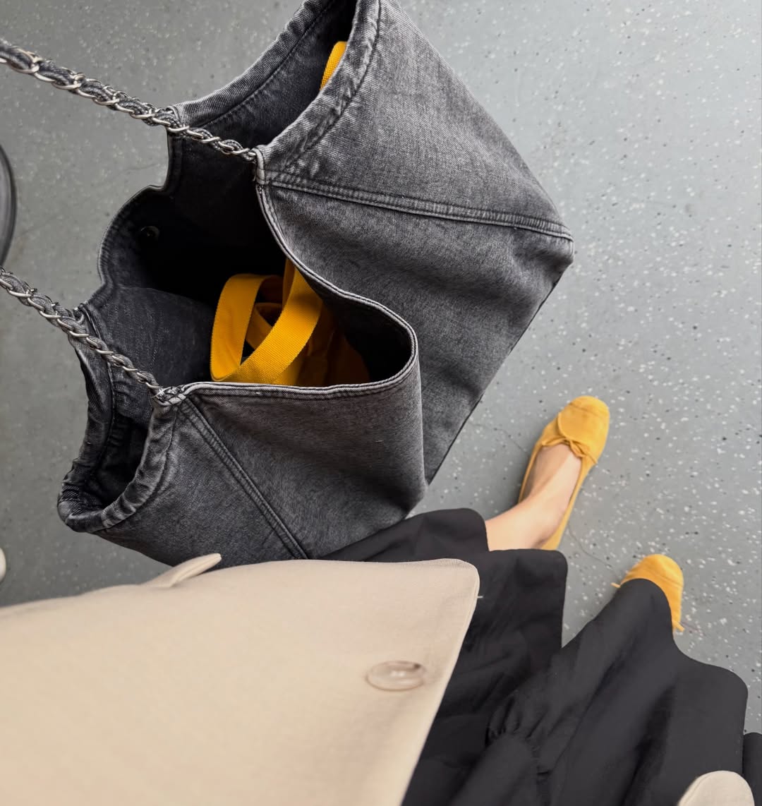 🩶 데님 체인숄더백